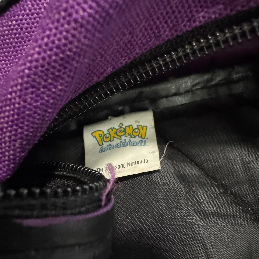 Vintage 2000 Nintendo Pokemon Gengar Backpack Purple Black Gotta Catch Em All